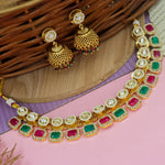Load image into Gallery viewer, Namita Copper Choker Set - Maroon Green
