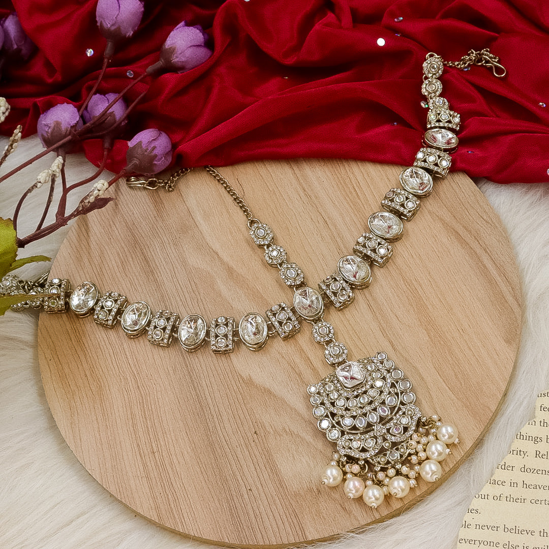 Dufie Semi Bridal Set-White