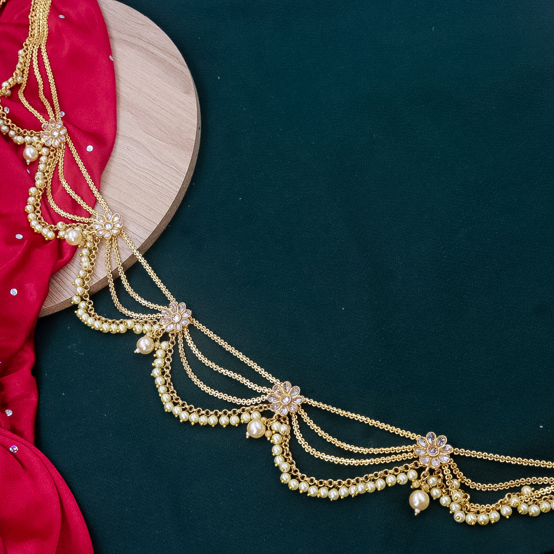 Neha Brass Kamarpatta With Diamond Stones