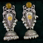Load image into Gallery viewer, Reena Statement Trending Premium Brass Jhumka