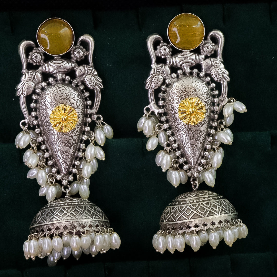 Reena Statement Trending Premium Brass Jhumka
