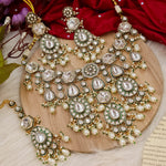 Load image into Gallery viewer, Tanu Premium l Polki Necklace -White