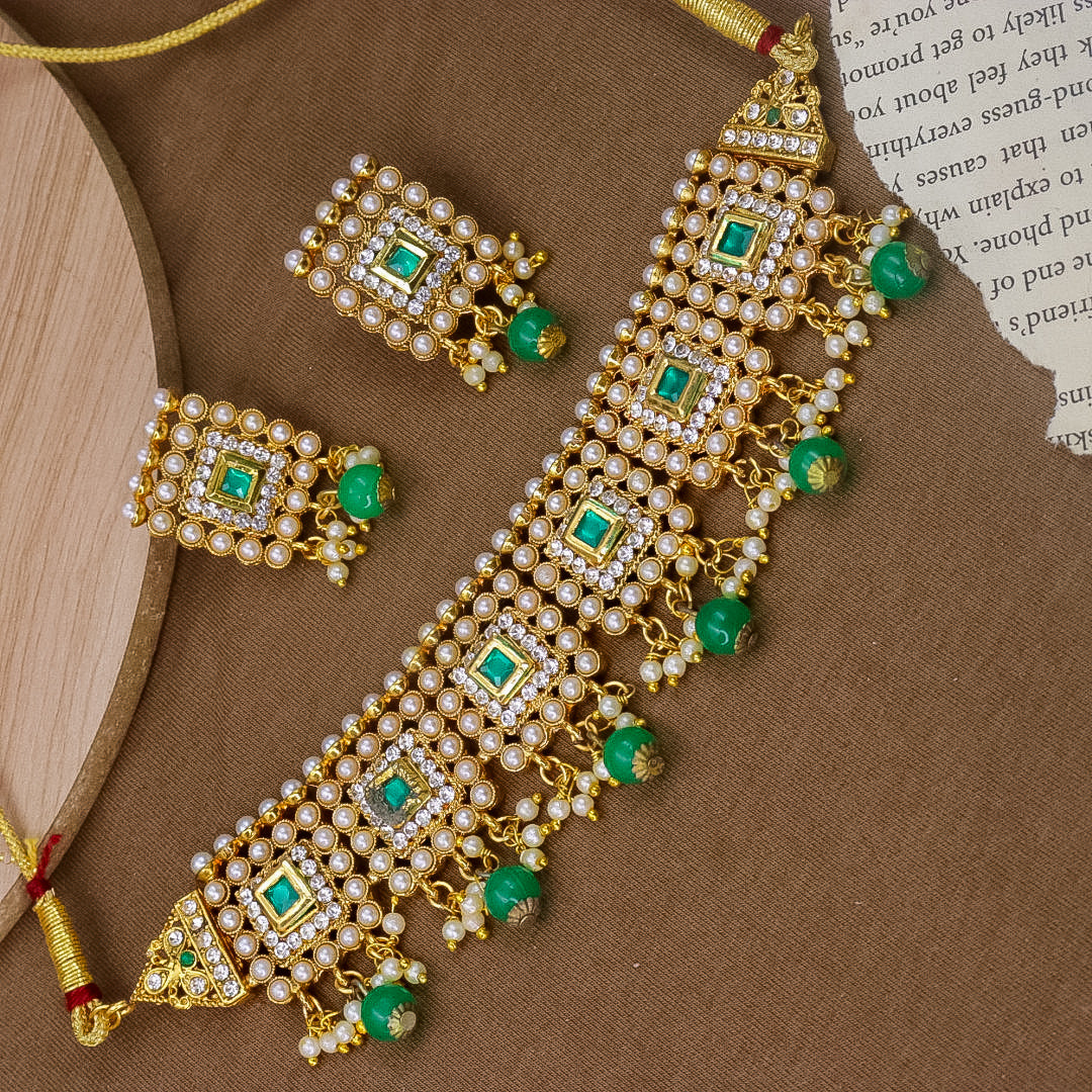 Moti Choker Set