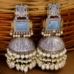 Load image into Gallery viewer, Shonali Statement Premium Brass Jhumka
