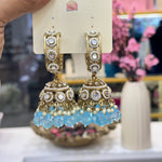 Load image into Gallery viewer, Prachi Kundan Hoop Jhumka
