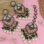 Load image into Gallery viewer, Momina Pakistani Earrings And Mangtika
