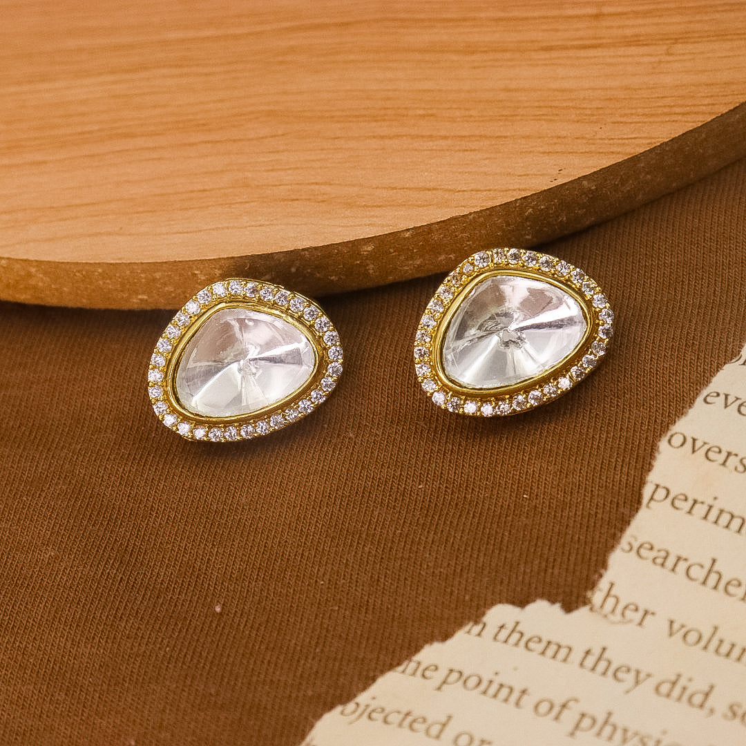 Pan Moissianite Studs