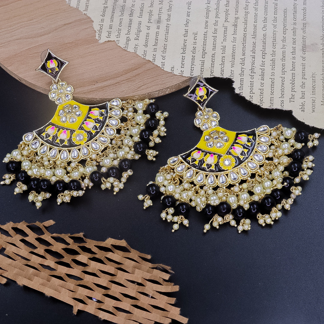 Statement Chandbali - Black