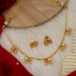 Load image into Gallery viewer, Elephant Brass Necklace