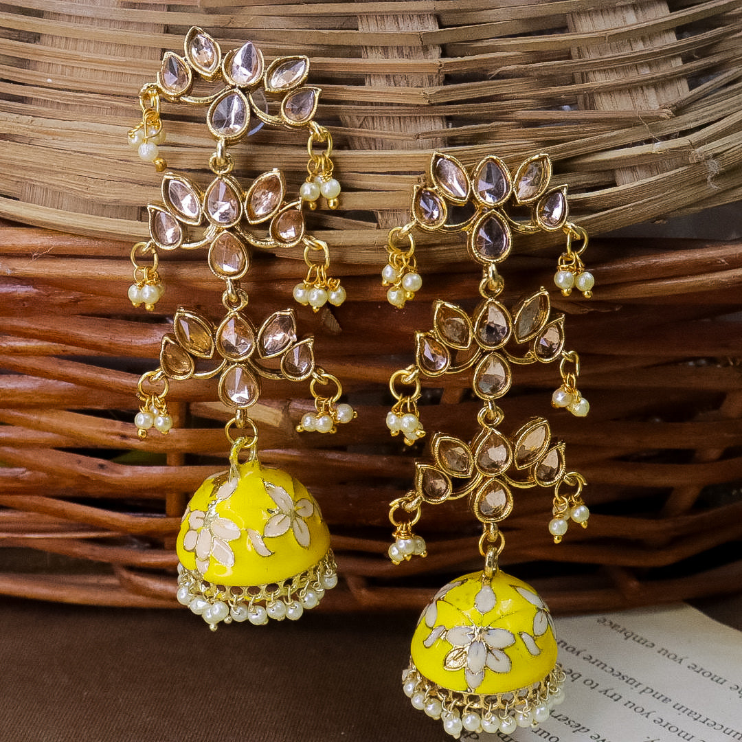 3 Layer Lotus Jhumka