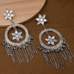 Load image into Gallery viewer, Kriti Sanon inspired Oxidised Earrings with Stone
