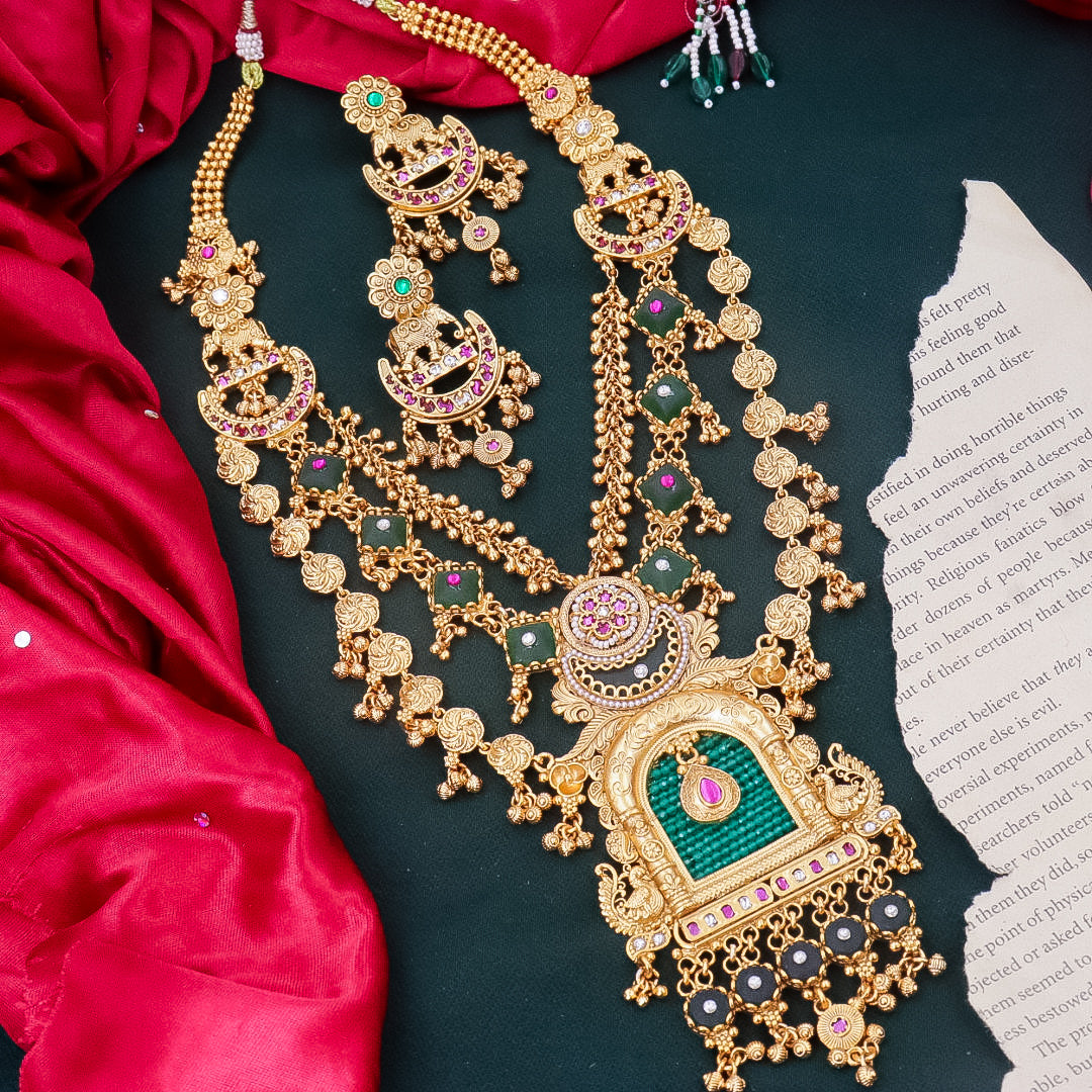 Bikani Long Layered Heritage Necklace