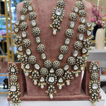 Load image into Gallery viewer, Bindya Kundan Polki Semi Bridal Necklace - White

