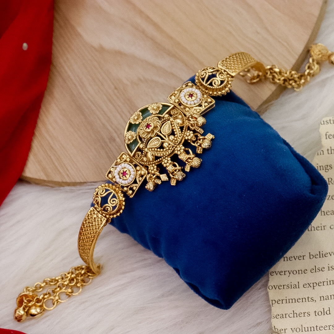 Fili Heritage Bracelet With Ghungroo Latakan