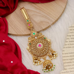 Load image into Gallery viewer, Zunan Heritage Challa With Jhumki Latakan - Multi