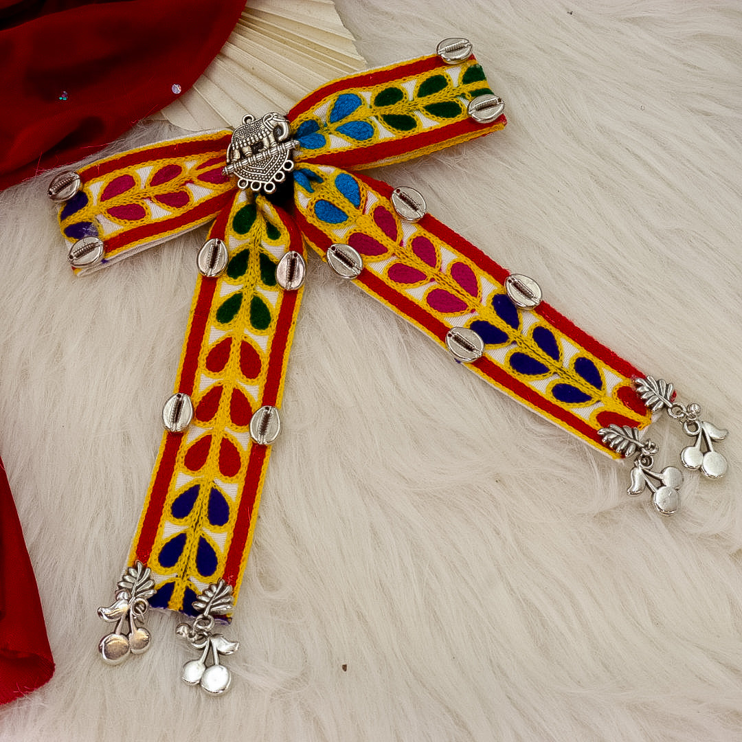 Hansa Navratri bow With Oxidise touch-Small Size