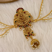 Anu Brass Hair brooch With Layered Latakan