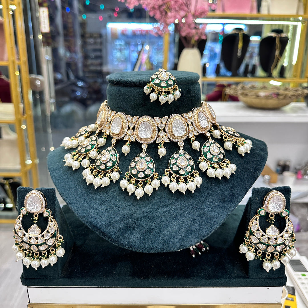 Moissante Semi Bridal Necklace