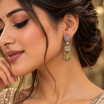 Load image into Gallery viewer, Lovlin Sabya Designer Earrings -Baby Pink