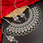 Load image into Gallery viewer, Rachna Statement AD Choker -Green