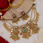 Load image into Gallery viewer, Janvi Heritage Necklace - Red