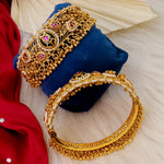 Load image into Gallery viewer, Premium Heritage Kada With Brass Ghungroo Latakan