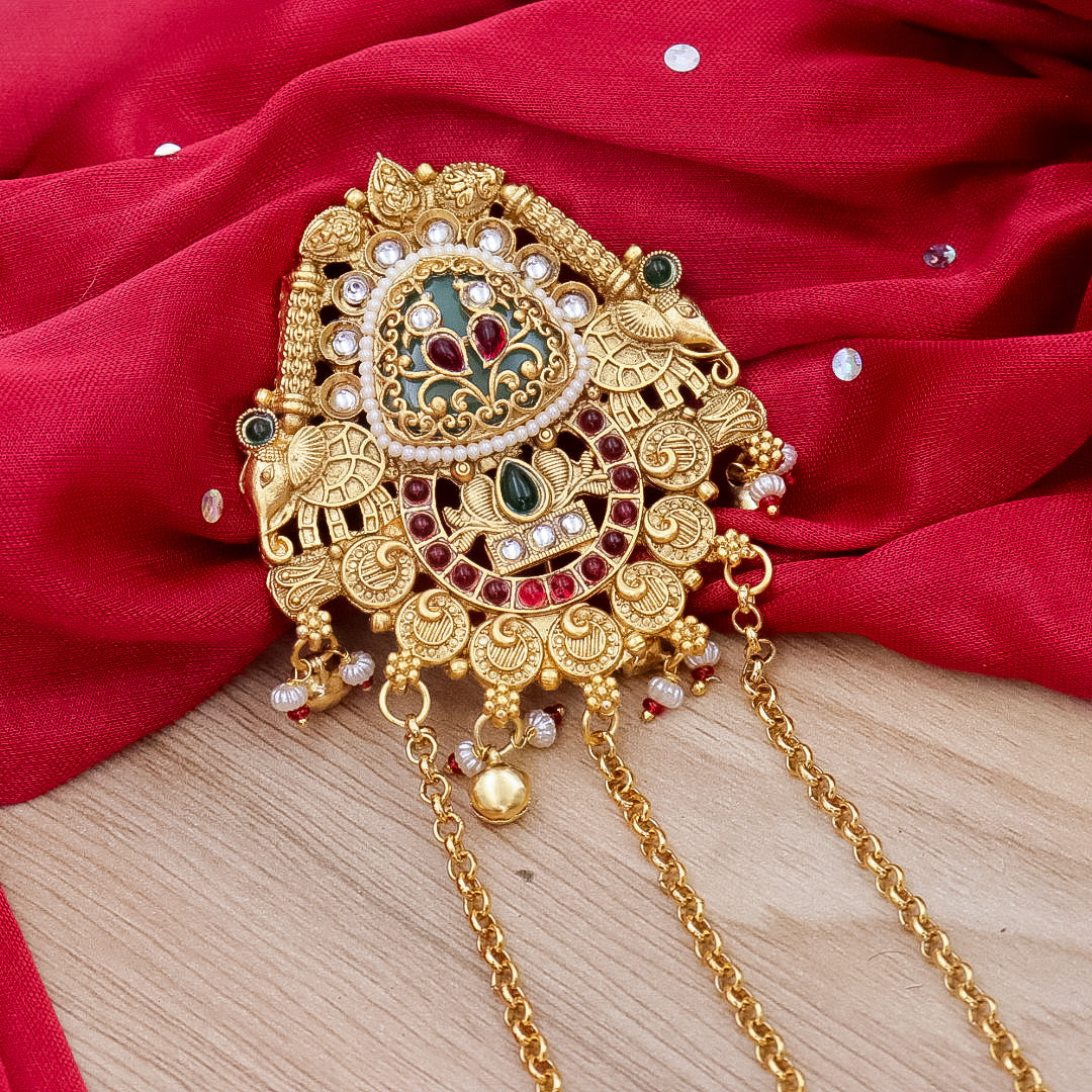 Annie Heritage Hair brooch With Long Latakan