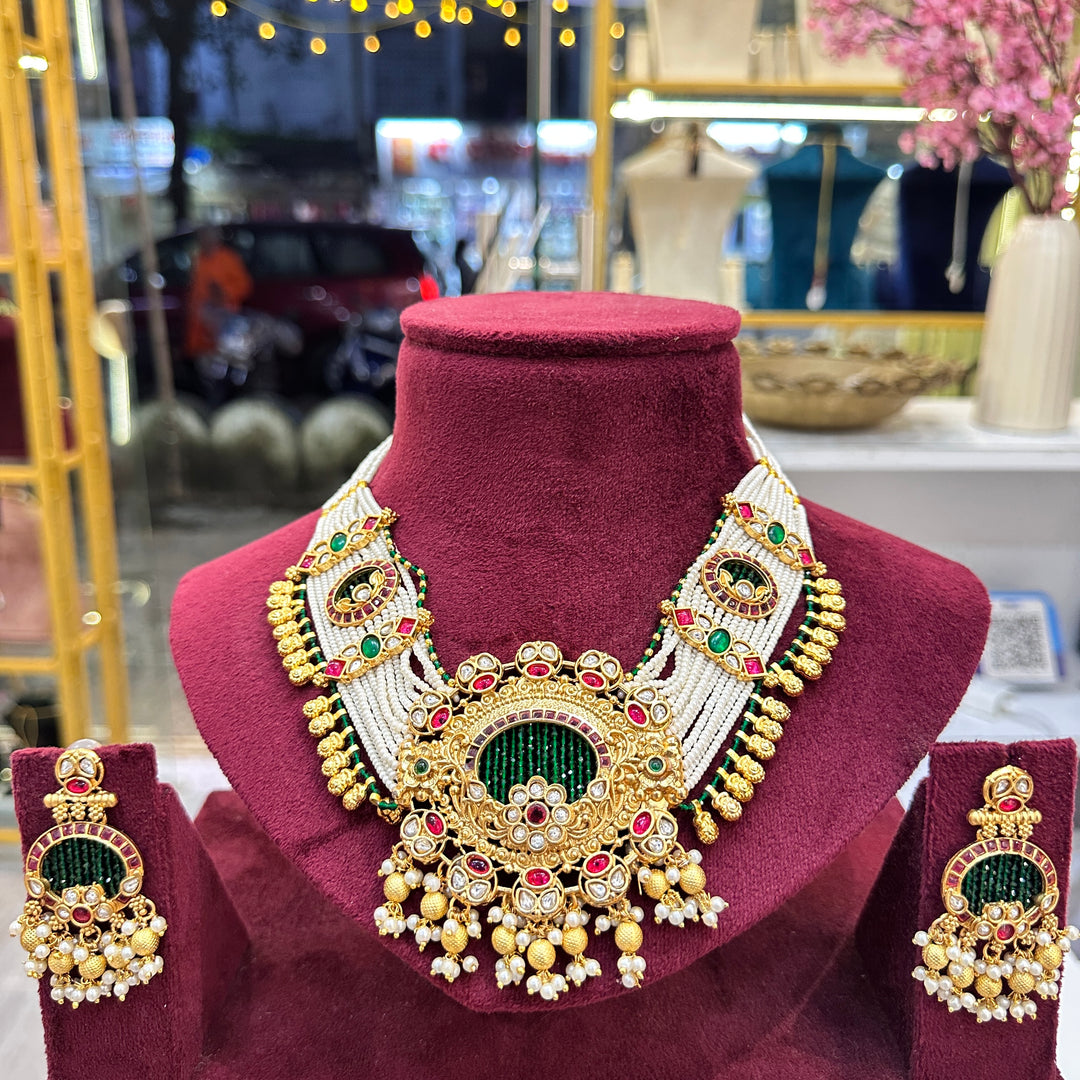 Ritika Heavy Rajwadi Neckset