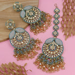 Load image into Gallery viewer, Uzma Pakistani Earrings And Mangtika
