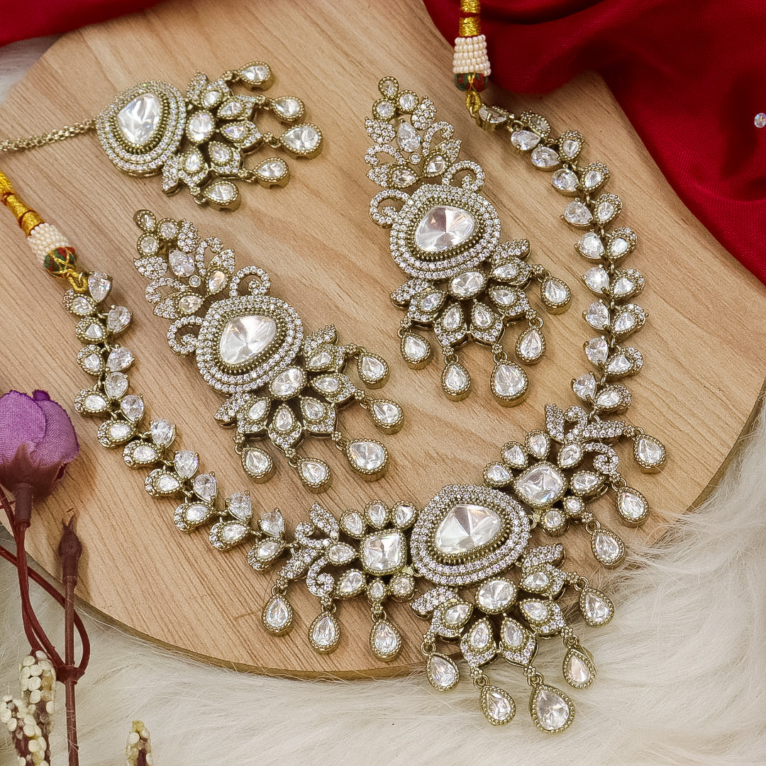 Radha Designer Moissante - White