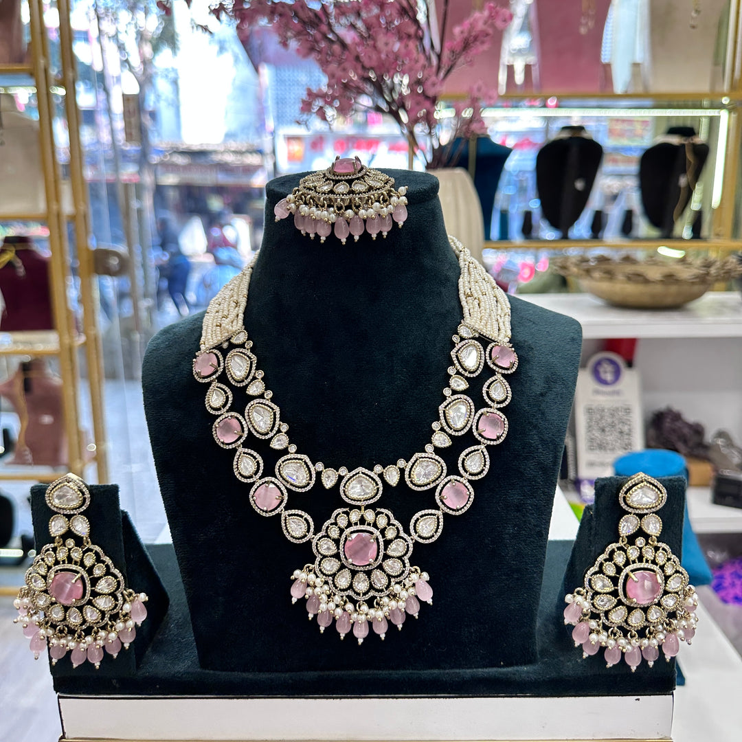 Kiyaa Moissante Choker- Pink