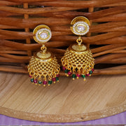 Namita Copper Choker Set - Maroon Green