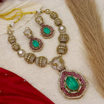 Load image into Gallery viewer, Celebrity Inspired Vantara Necklace  With Statement earrings