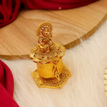 Load image into Gallery viewer, Laxmiji  Brass Sindoor Dibbi