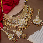 Load image into Gallery viewer, Priti Semi Bridal Rajwadi Copper Choker
