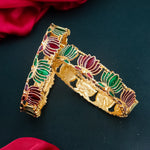 Load image into Gallery viewer, Trending Lotus Kada - Maroon Green