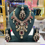 Load image into Gallery viewer, Riyana Designer Polki Kundan Necklace
