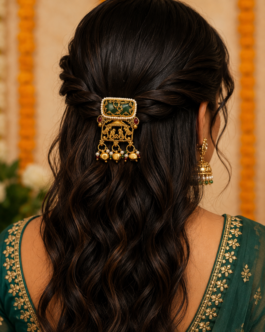 Vanda Heritage Hair brooch