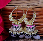 Load image into Gallery viewer, Jimmy Meenakari Hoop Jhumka
