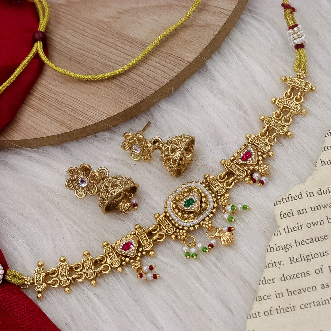 Saanvi Chorski Choker With Jhumki