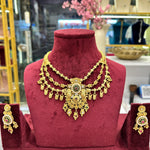 Load image into Gallery viewer, Rucha 3 Line Heritage Necklace
