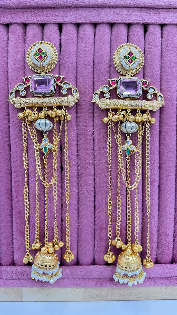 Nisha Kashmiri Brass Earrings
