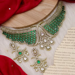 Load image into Gallery viewer, Ranu Celebrity Inspired Moissianite Set- Dark Green