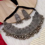 Load image into Gallery viewer, Black Polish Ghungroo Necklace