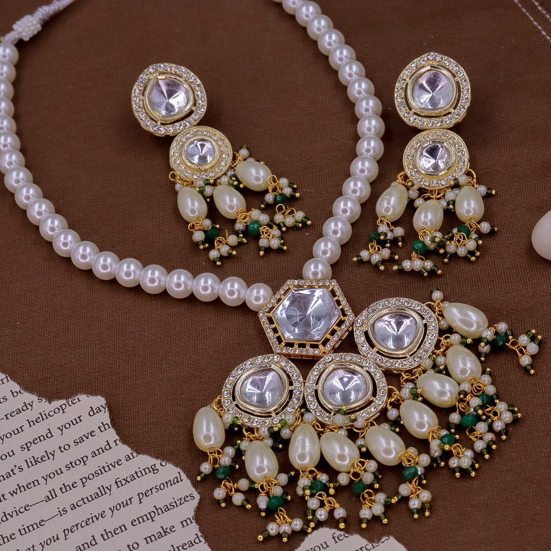 Long kundan set hotsell
