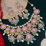Load image into Gallery viewer, Riya Fusion choker- Pink