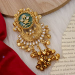 Load image into Gallery viewer, Saraswati Heritage Hair brooch With Ghungroo Latakan