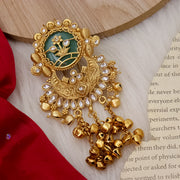 Saraswati Heritage Hair brooch With Ghungroo Latakan