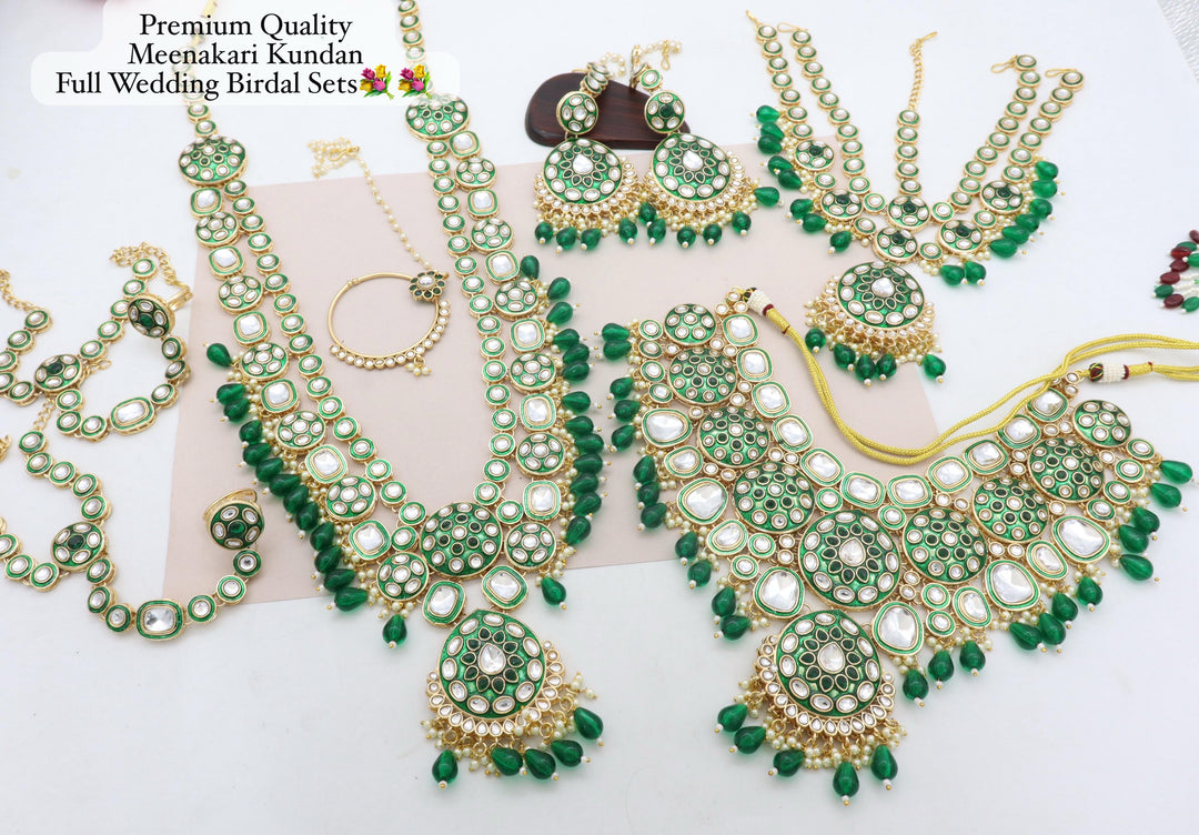 Full Kundan Polki Bridal Set