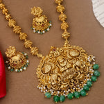 Load image into Gallery viewer, Lakshmi Long Mala Set (Brass Quality)
